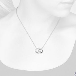 Blue Nile Infinity ring necklace